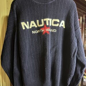 Nautica women’s  Dark Blue Crewneck Sweater